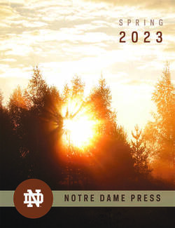 Notre Dame Press Spring 2023 Catalog